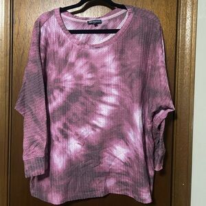 Democracy Pink Tie-Dye Top